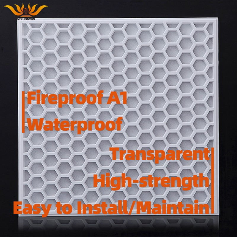 Soundproof 795X795X15mm Gypsum Panel with Antibacterial Property