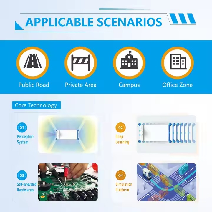 Outdoor Unmanned Delivery and Driving Robot Community Park Outdoor Delivery Robot