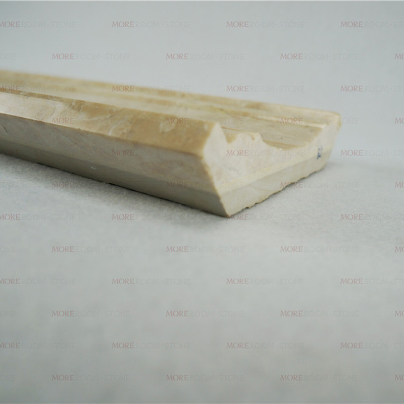 Moreroom Stone Hot Sale Beige Marble Molding and Skirting Board Design