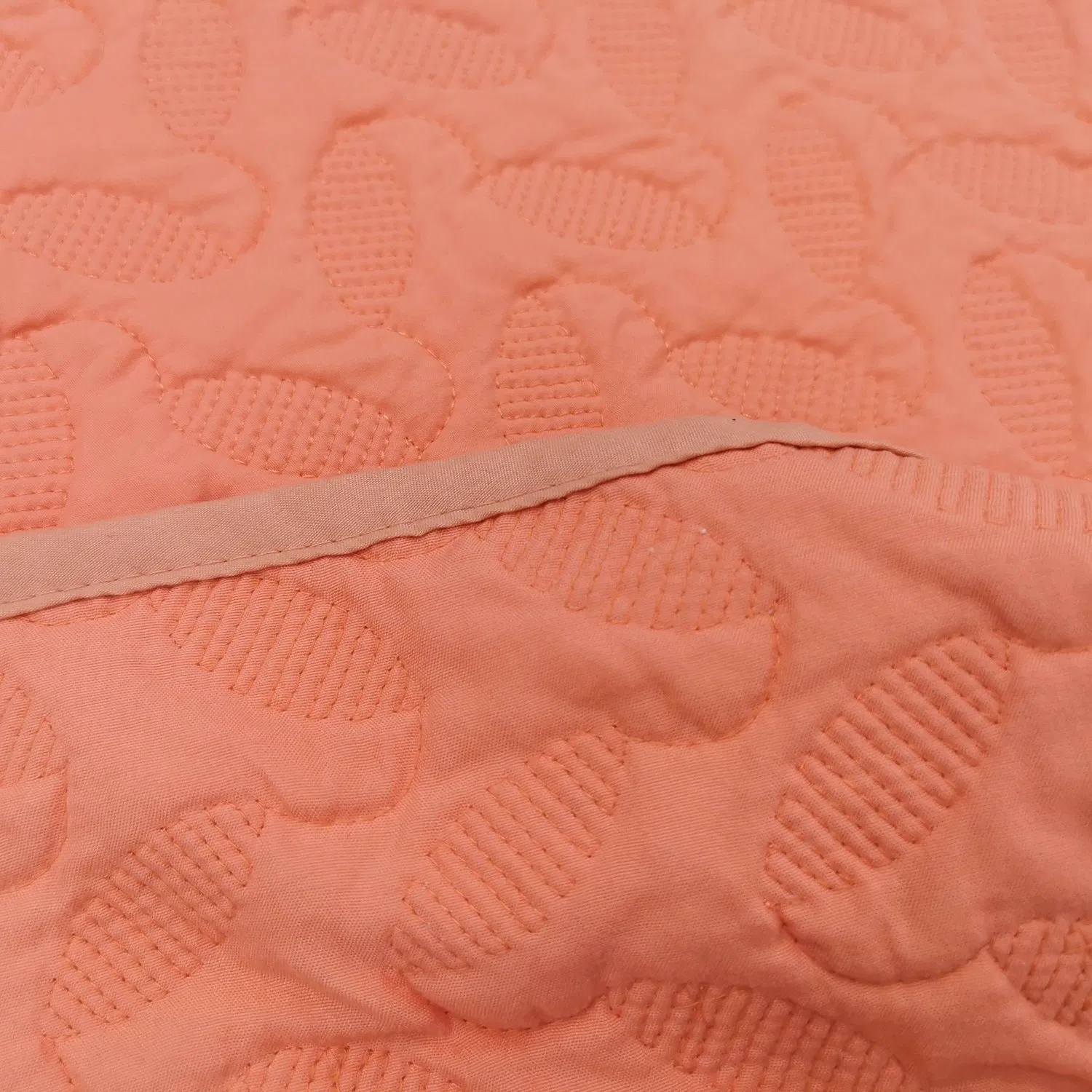 New Design Lusury Embroidery Bedspread Bed Cover Set Orange Color Duvet Quilt