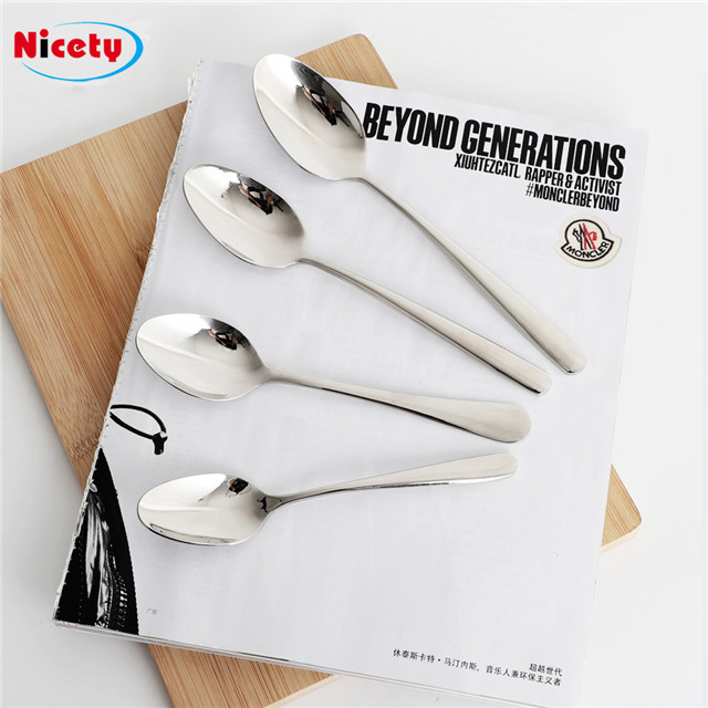 Ice Cream Stainless Steel Spoon Food Grade 18/8 Tableware Reusable Travel Stainless Steel Cutlery