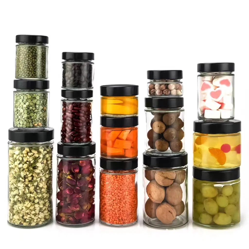 Стеклянные банки для меда, пищевые, 200-500 мл