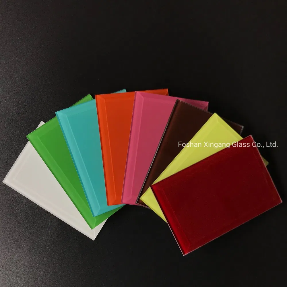 Coloured Back Painted Glass Acid-Etched Glass