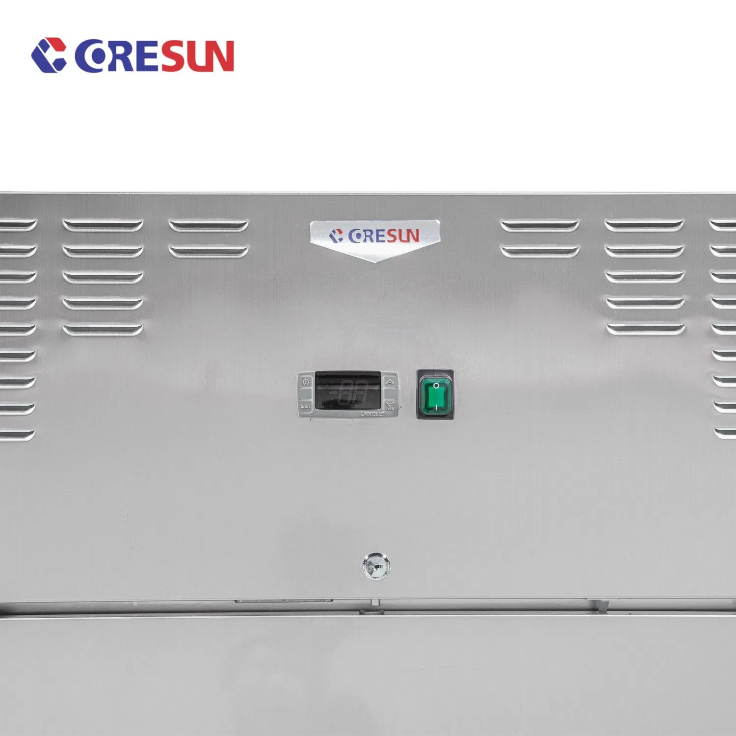 Stainless Steel Single-Door Refrigerator with Advanced Hot Gas Defrost