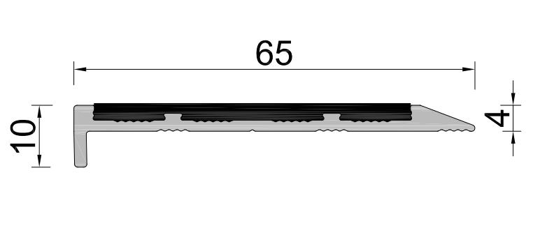 Non Slip Stair Nosing Anodised Aluminum Stair Edging Nosing Carborundum Stair Nosing Strip Anti Slip Nosing Strips