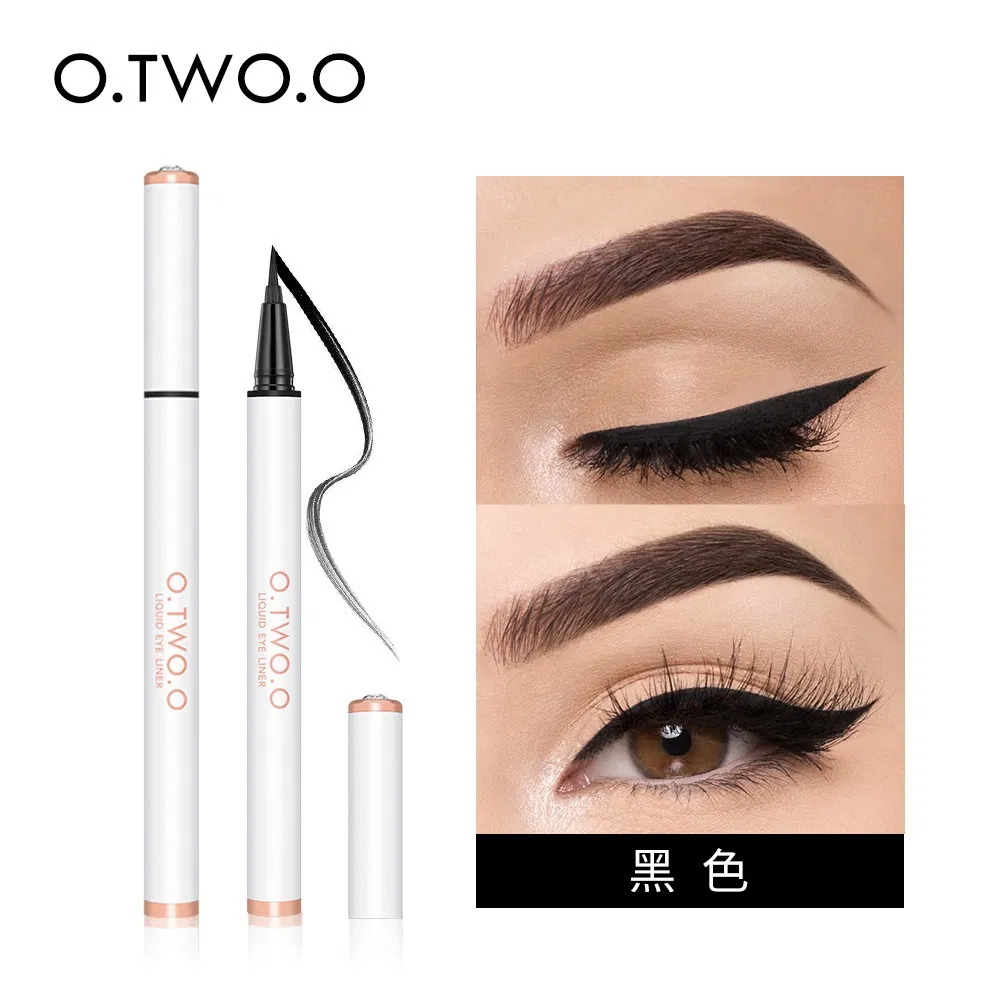 EL08 O. Two.: . O New Panjin Color Embroidered Eyeliner Pen, Quick-Drying a Shaped Waterproof Non-Staining Eyeliner Pen