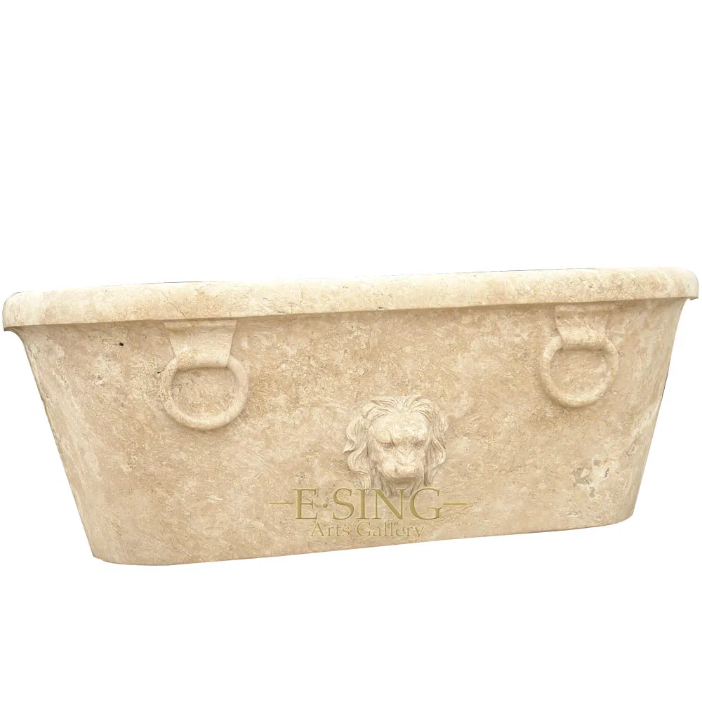 Черная мраморная ванна ESING EB16