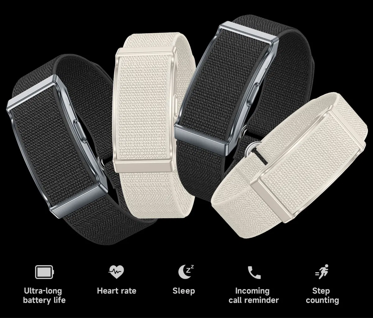 G69 Screenless Band Sleep Blood Oxygen Health Wristband Fitness Tracker Heart Rate Smart Bracelet