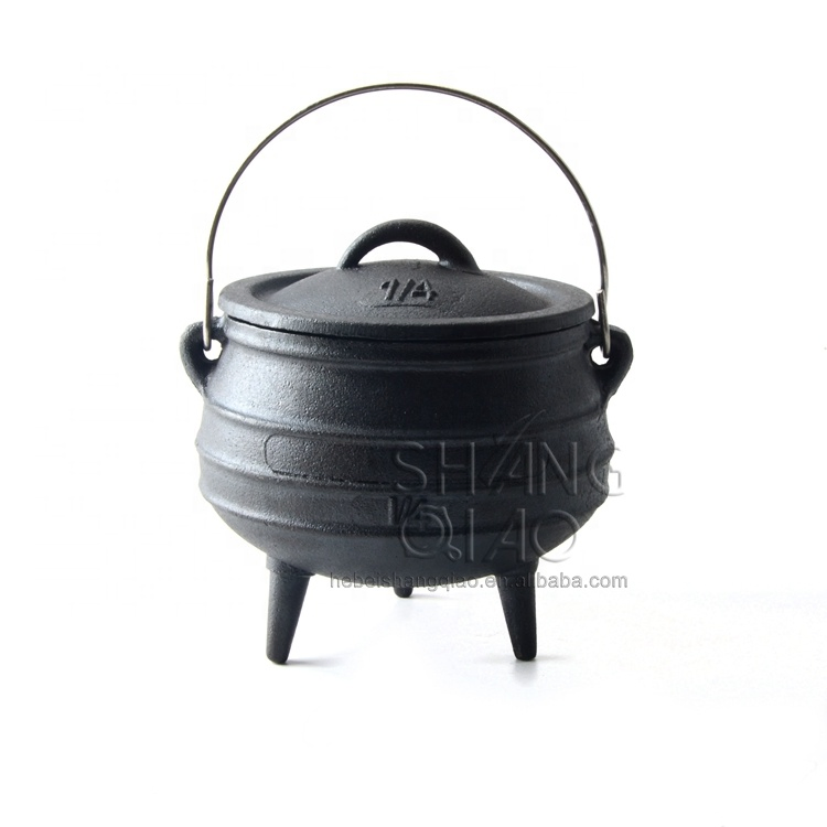 Mini Cast Iron Potjie Pot African Cauldron Three Legged Burner Potjiekos
