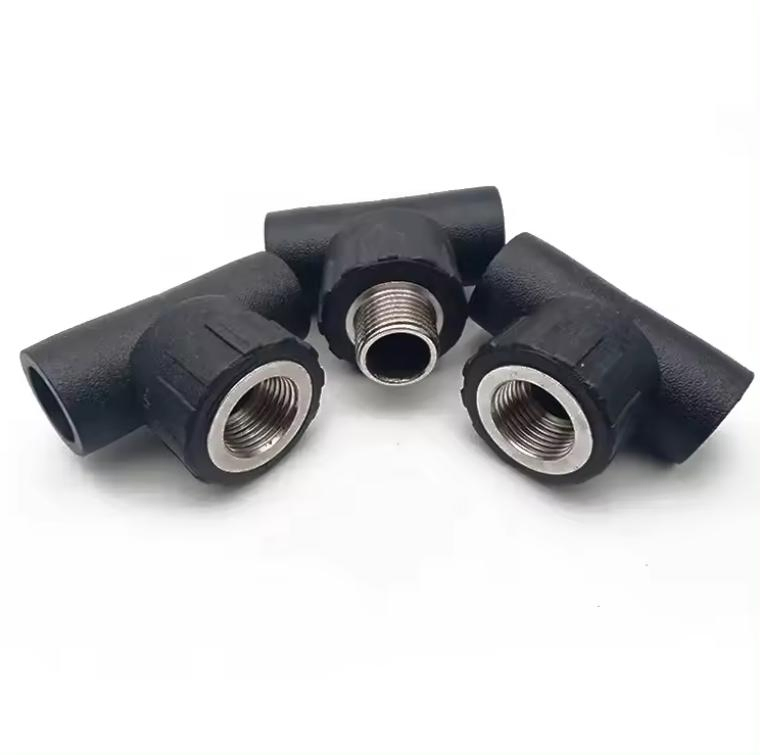 Hot Melt HDPE Pipe Fittings Equal Diameter Cross Tee
