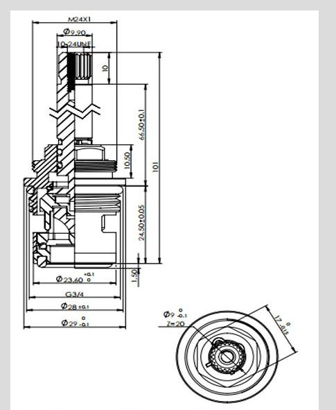 Кухонный смеситель Mooco с керамическим картриджем, никель