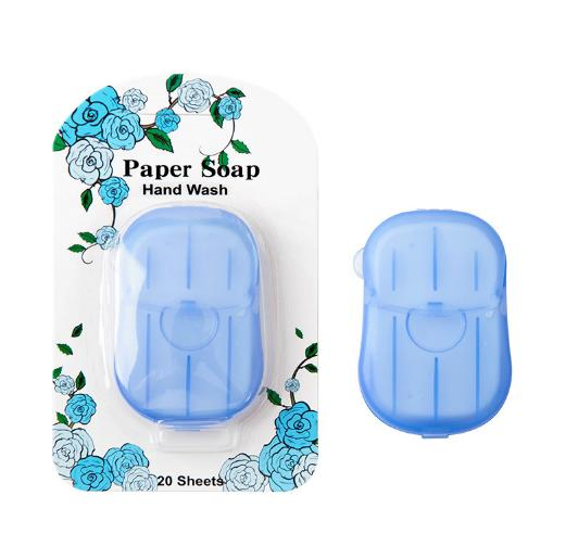 Custom Package Colorful Toilet Beauty Disposable Portable Mini Paper Soap for Travel