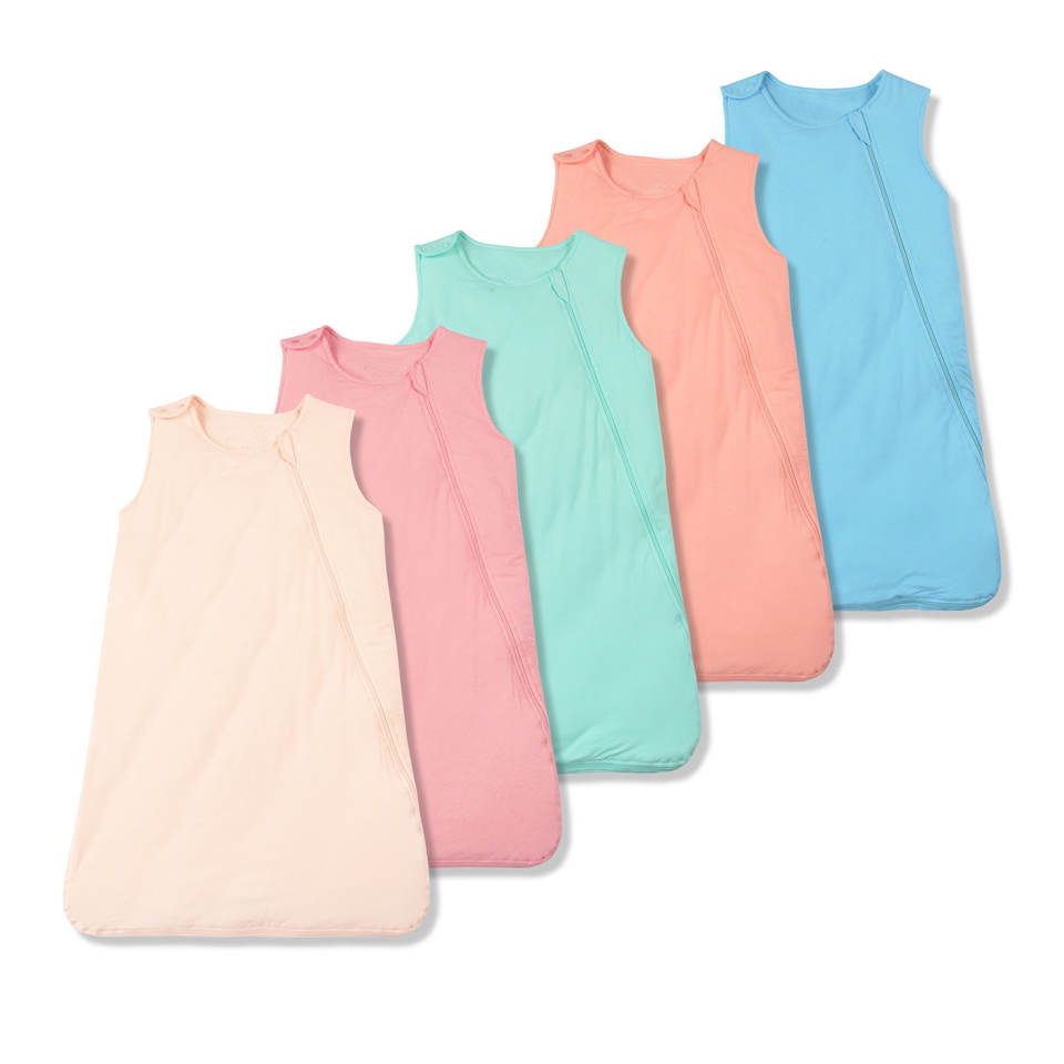 Customize Tog 1.5 2.5 Baby Sleeping Bags Bamboo Quilted Sleep Sack