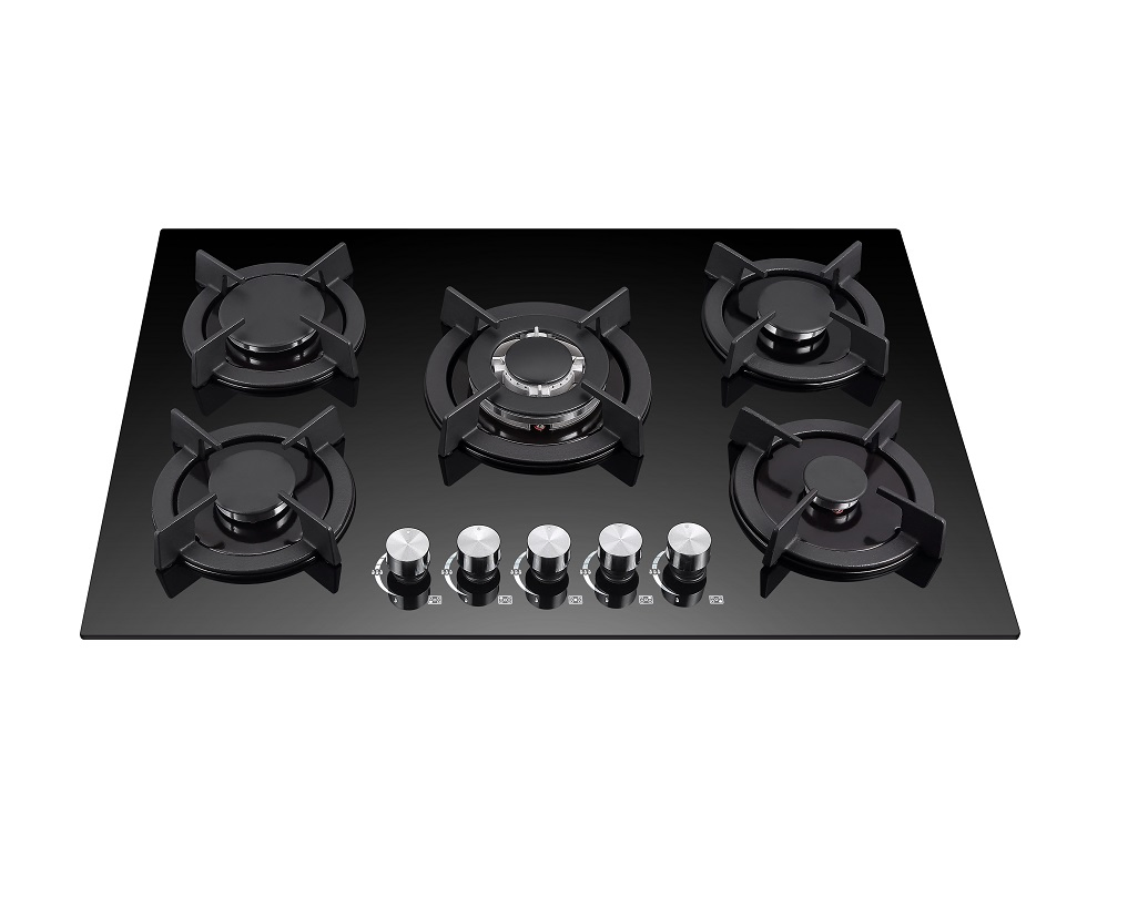 Cheap Price Hot Sales Tempered Glass Built in Gas Stove