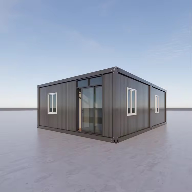 Modern Luxury Modular Prefabricated China Wholesale Flat Pack Glass Container Houses for Work Place Living Room