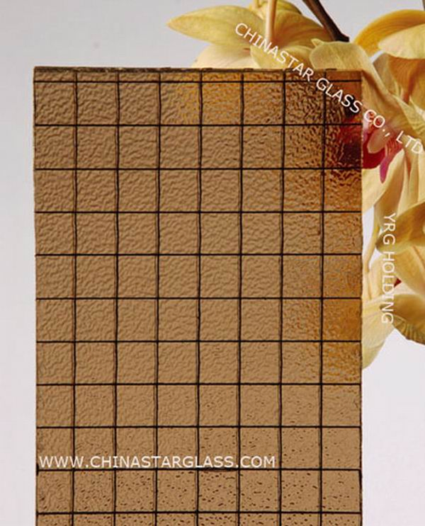 6mm Tinted/Colored/Clear Anti-Fire/Fire Rated/Safety/Fireproof Wired Patterned Glass for Building/Indoor Partitions/Bathroom Doors/Windows
