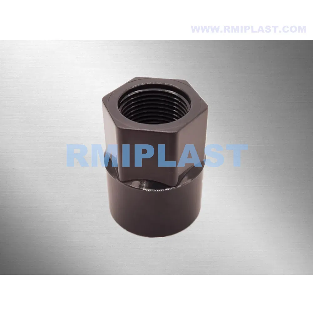 UPVC Male Adaptor of ASTM Sch80 Plastic Fitting PVC Pipe Fittings Male Thread Coupling Reduced Coupler for Industrial