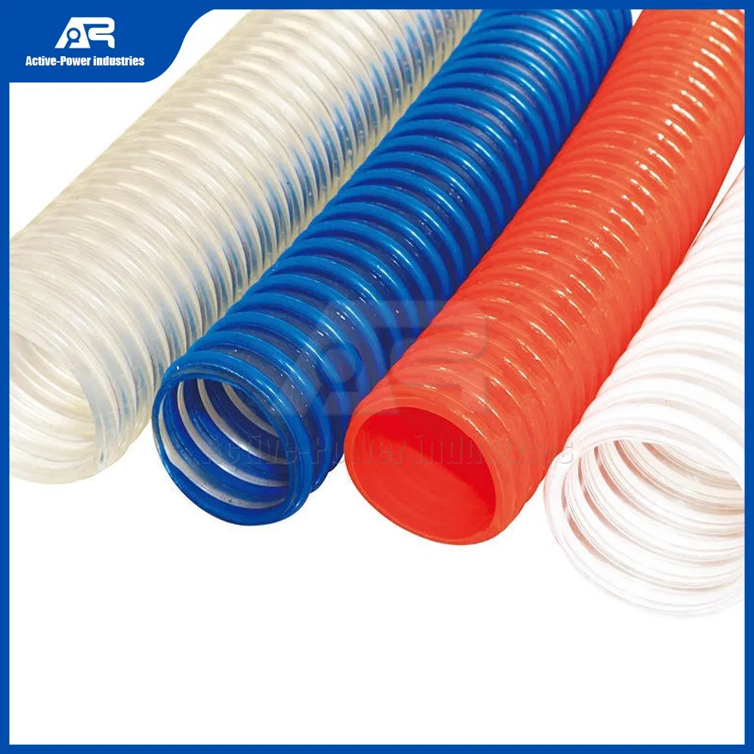 Active-Power Industries PVC Flexible Suction Hose Distributor China Flexible Smooth PVC Steel Wire Fiber Composite Water Suction Hose