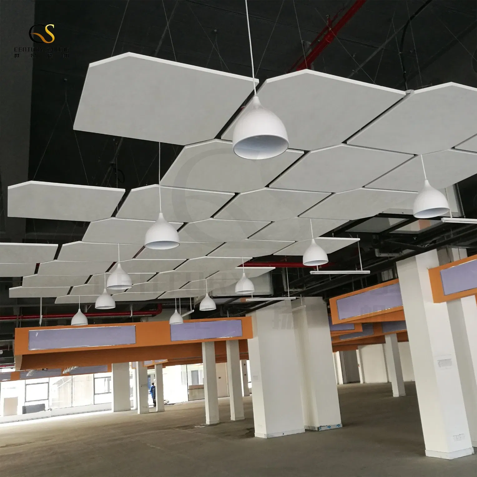 Decoration Materials Fiberglass Ceiling Panels Glass Wool Sound Stop Ceiling for Office