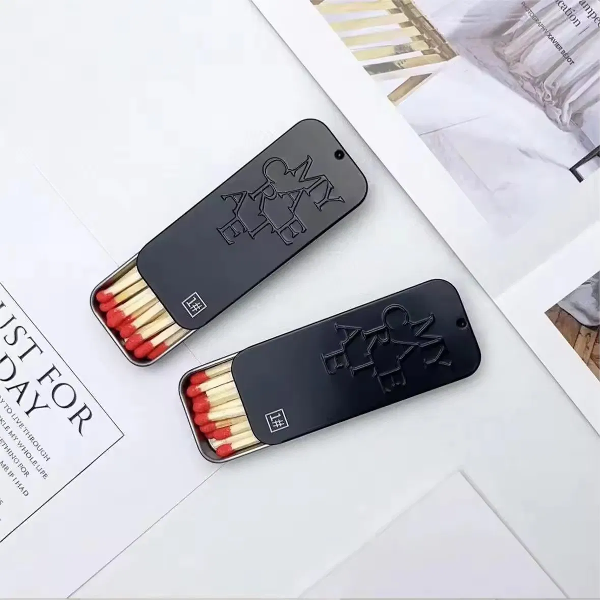 High-Grade Iron Matches with Custom Logo for Household Candle Use