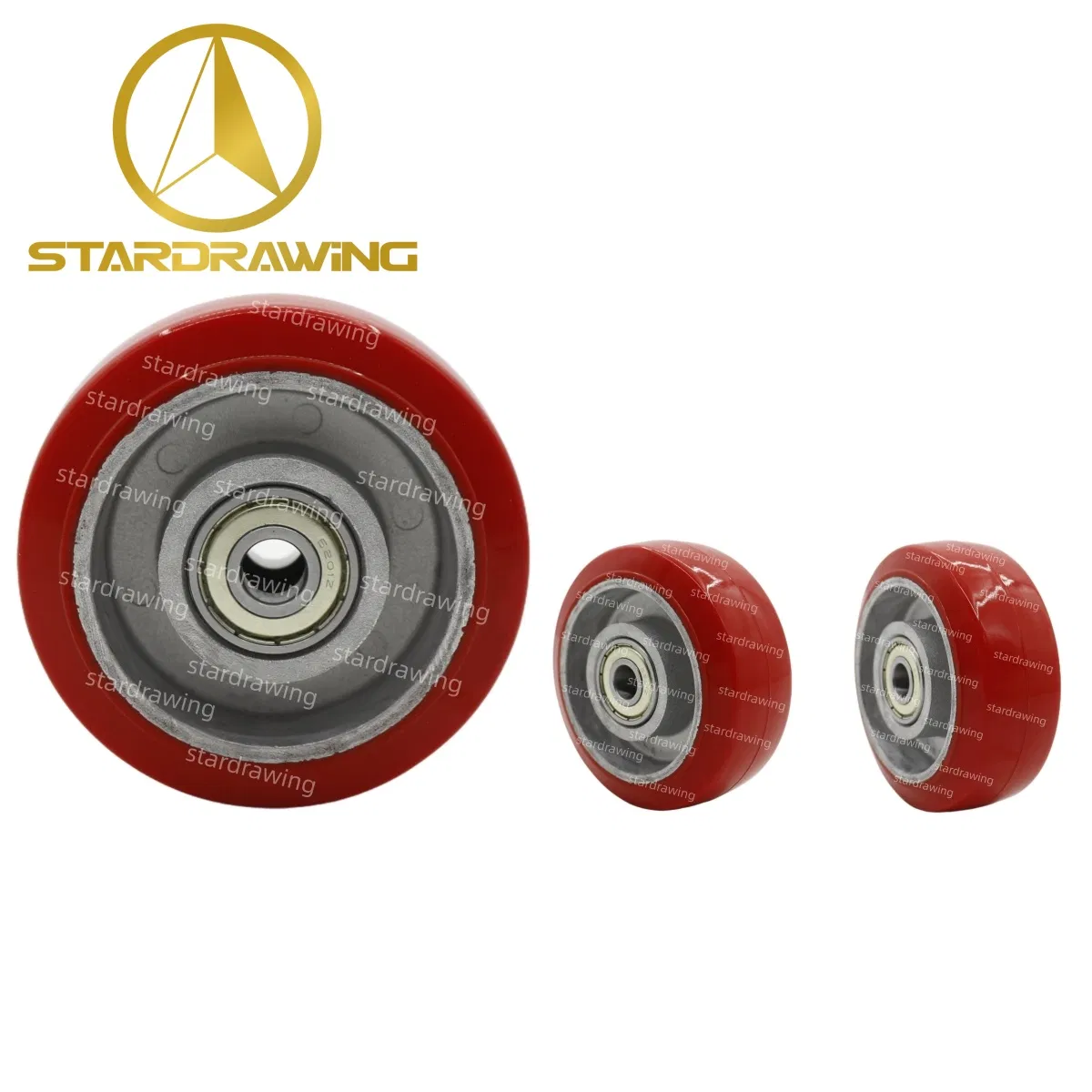 Stardrawing 100mm 4inch High Temperature Resistant Silicone Rubber Wheel Caster