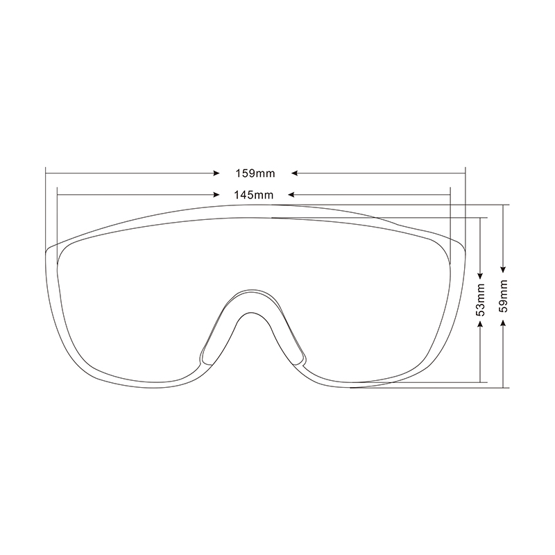 Transparent PC Eye Protect Anti-Fog Eye Chemical Protective Use Goggles