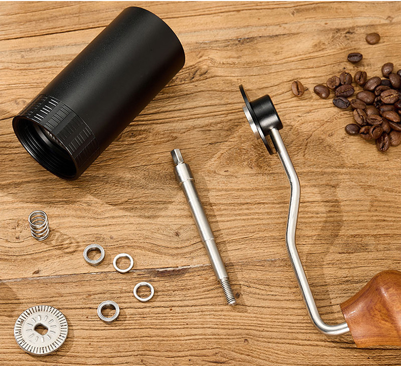 High Quality Portable Stainless Steel Manual Coffee Grinder with Adjustable Coarseness Espresso Machine