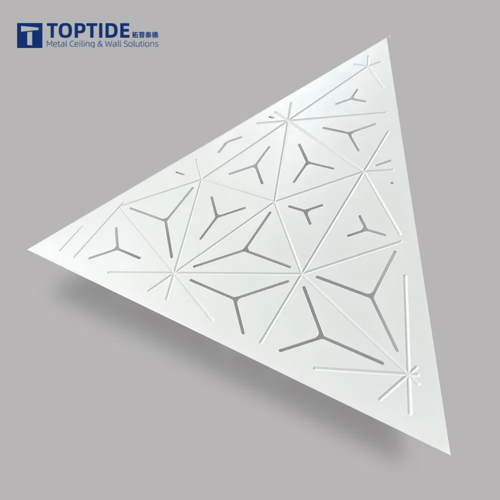Customized Triangle Shape Aluminum Solid Wall Panel for Public Building Project