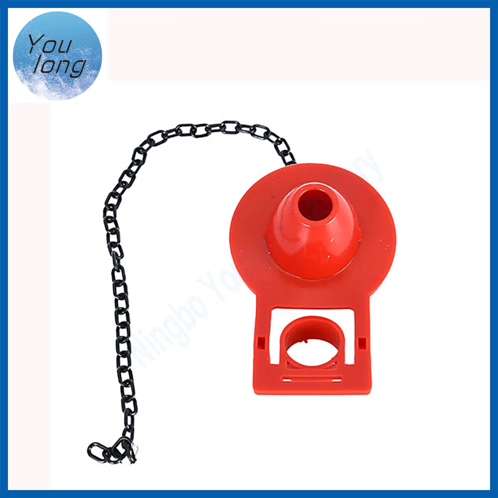 Wholesale 1/2" Rubber Plumbing Toilet Tank Flapper Chain Red or Black