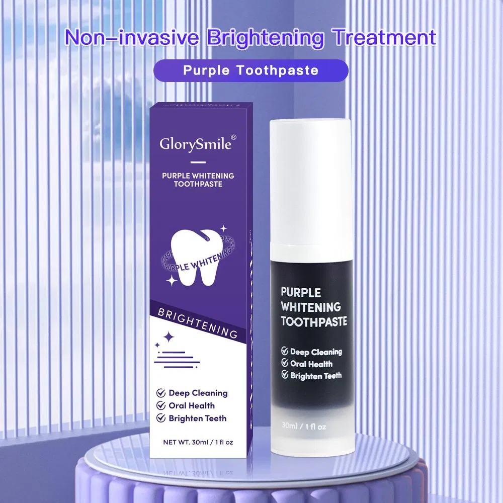 Glorysmile V34 Purple Teeth Whitening Toothpaste Mint Flavor