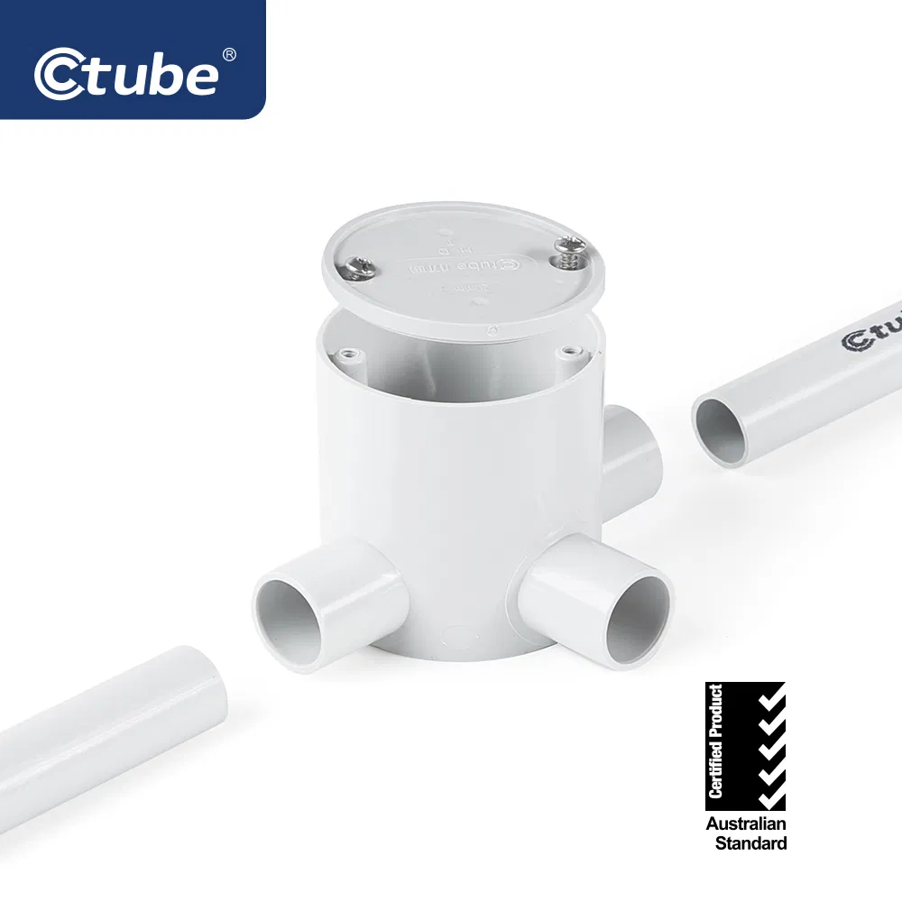 20mm 25mm 3 Way PVC Deep Electrical Junction Box