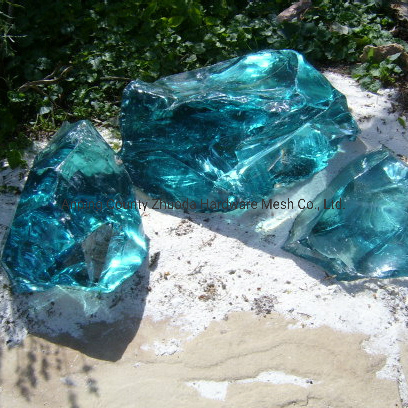 Amazon Hot Sale Big Size Glass Rock for Gabion Landscaping