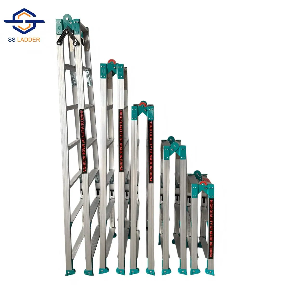 High Quality Non-Insulated a-Type Industrial Step Ladder with 150kg Max Load for Outdoor Use