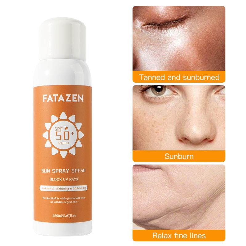 Wholesale Long Lasting Waterproof Sunscreen Spray Protectores Solares Facial Sun Block Moisturizer SPF 50+Anti Sunburn Sunscreen