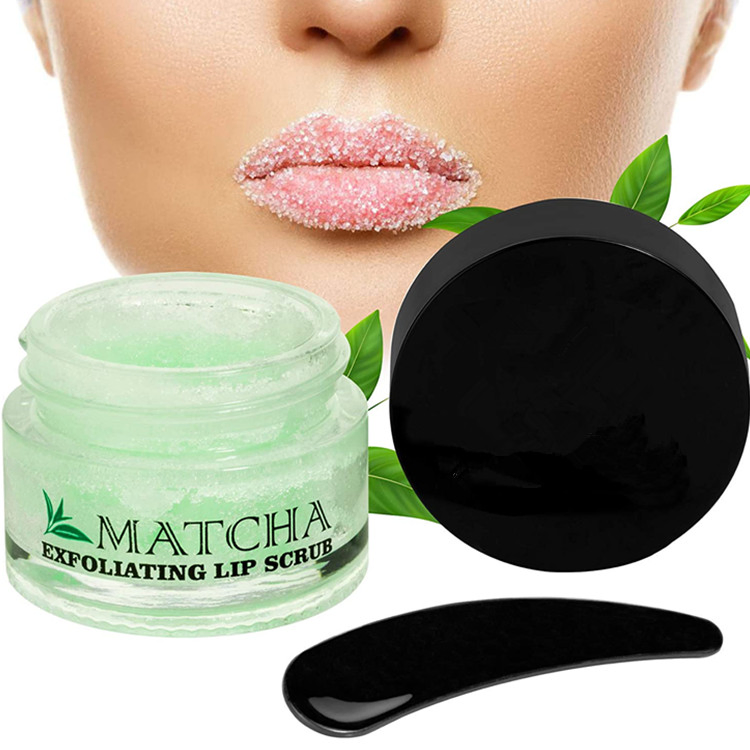 OEM/ODM Hydrating Treatment Exfoliating Green Tea Matcha Sugar Lip Scrub