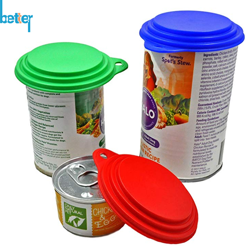 Reusable BPA-Free Silicone Rubber Glow-in-The-Dark Can Covers/Lids with Fluorescent Effect