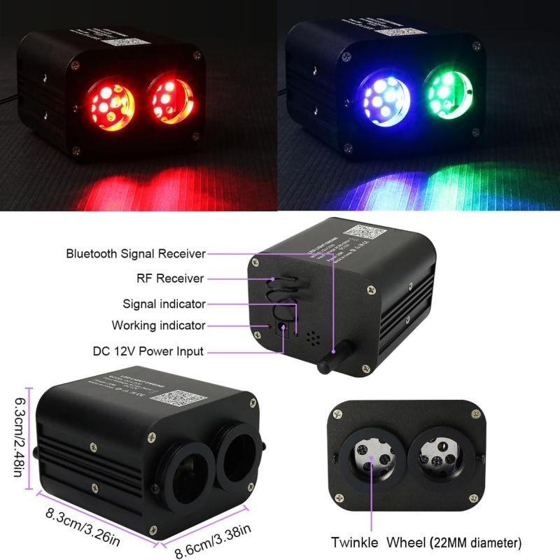 Светильник LED RGBW «Метеор» для авто и дома с эффектом звёздного неба