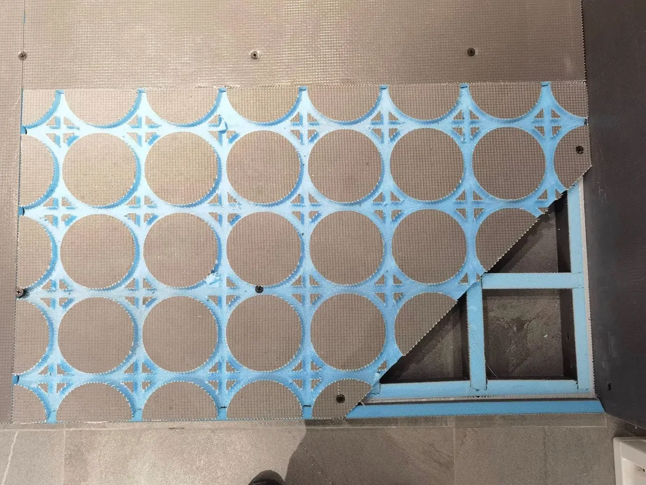 Customized Fine Processed Insulation Panels with Waterproof Cement Coating XPS Foam for Shower Backing Tile Backer Board