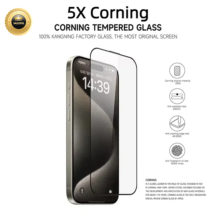 Защитное стекло 5X для iPhone X-17 PRO Max, 2.5D