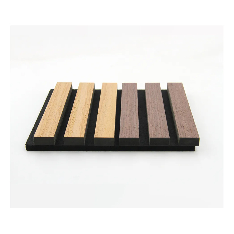 Modern Interior Wall Decoration Acoustic Slat Panel Wooden Sound Isolation Acoustic Wall Panel Ceiling Panel