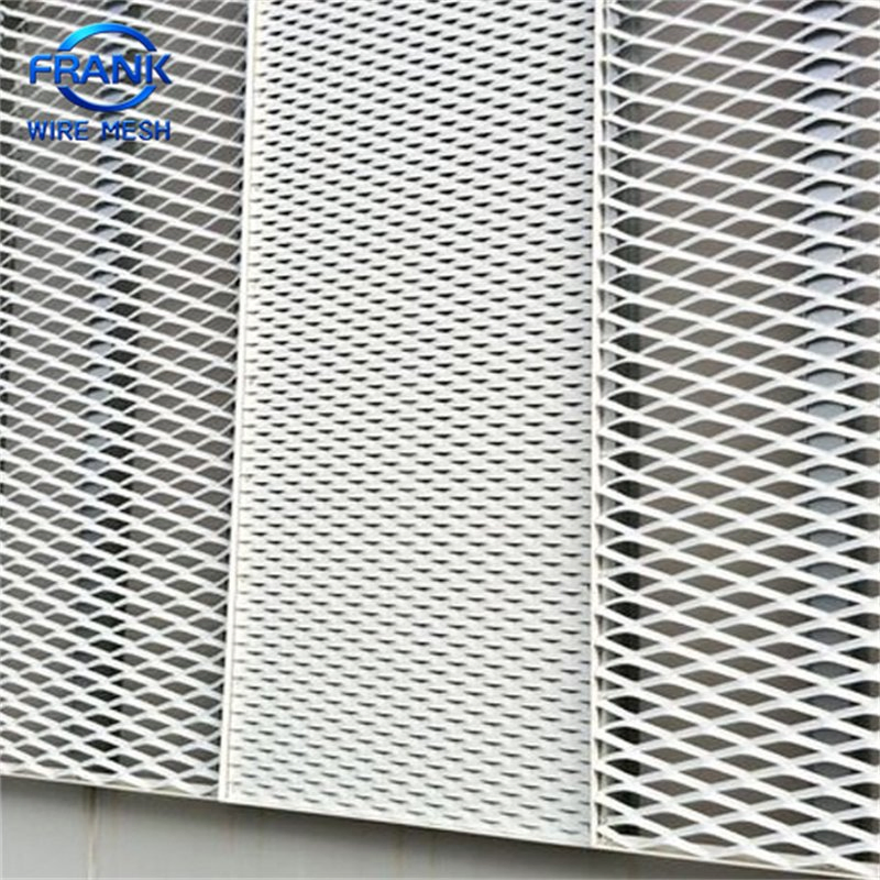 Factory Direct Sales Customized Decorative Colorful Aluminum Expanded Metal Mesh for Architectural Construction Building Facade Wall Fences and Isolation Nets