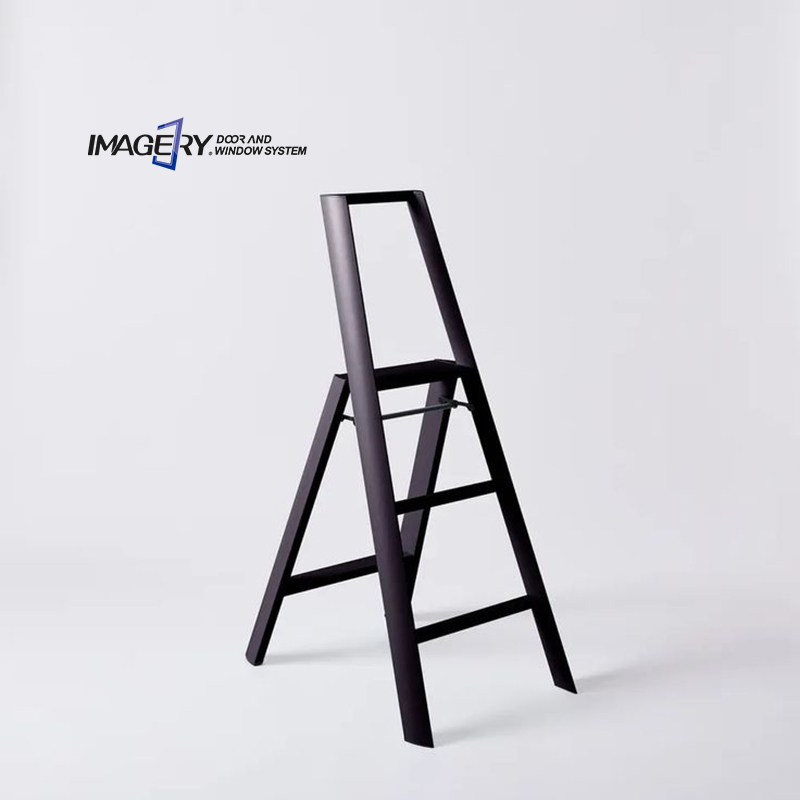 Home Folding Portable Three-Step Multifunctional Easy to Store Aluminum Ladder