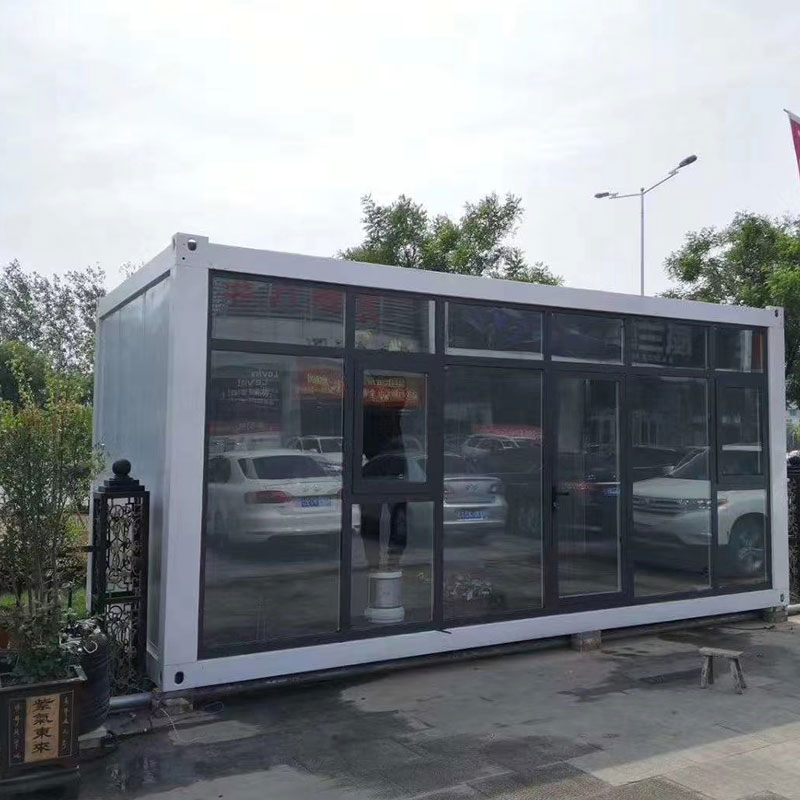 20FT Portable Container House Modular Home Prefabricated Steel Office Morden Design Flat Pack Container House