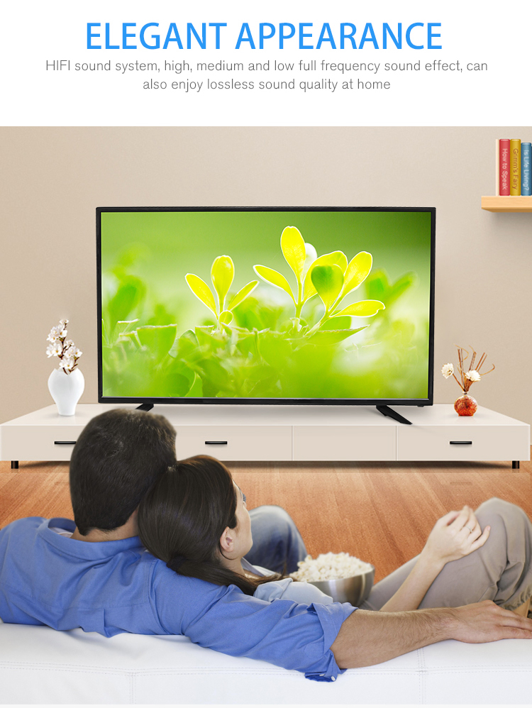 32inch Best Selling Model Television Black Color with DVB T2/S2 TV