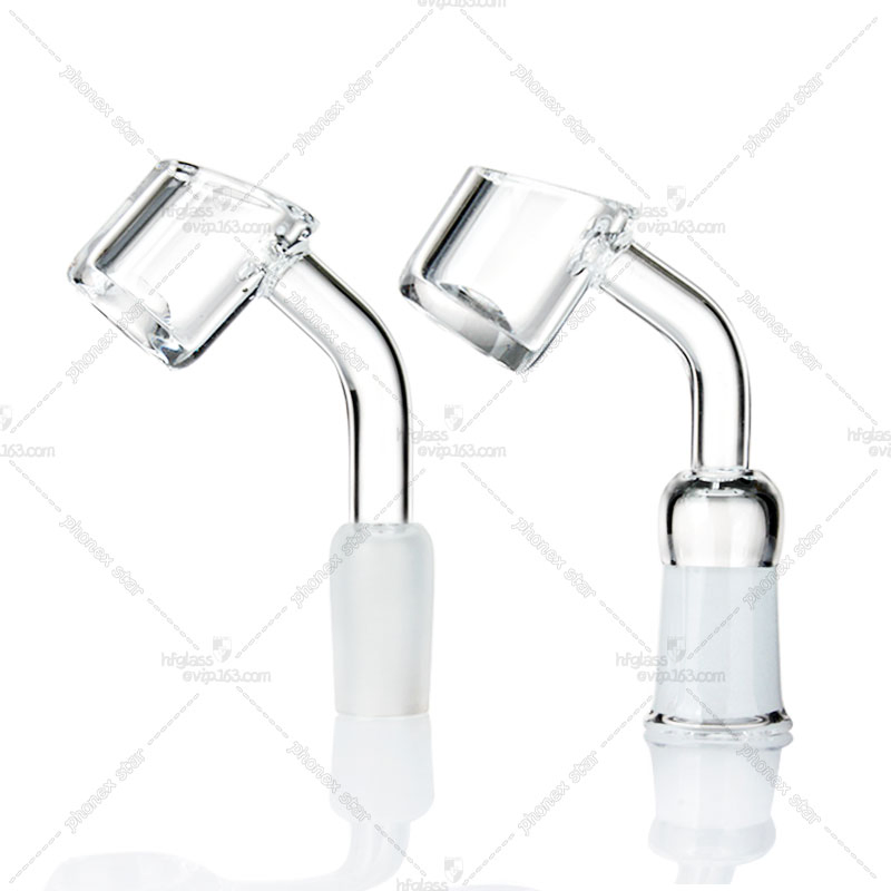 Hand Blown 45 Degree 14mm F/M Quartz Banger Smoking Oil Burner Pipe Glass Water Smoking Accessories
