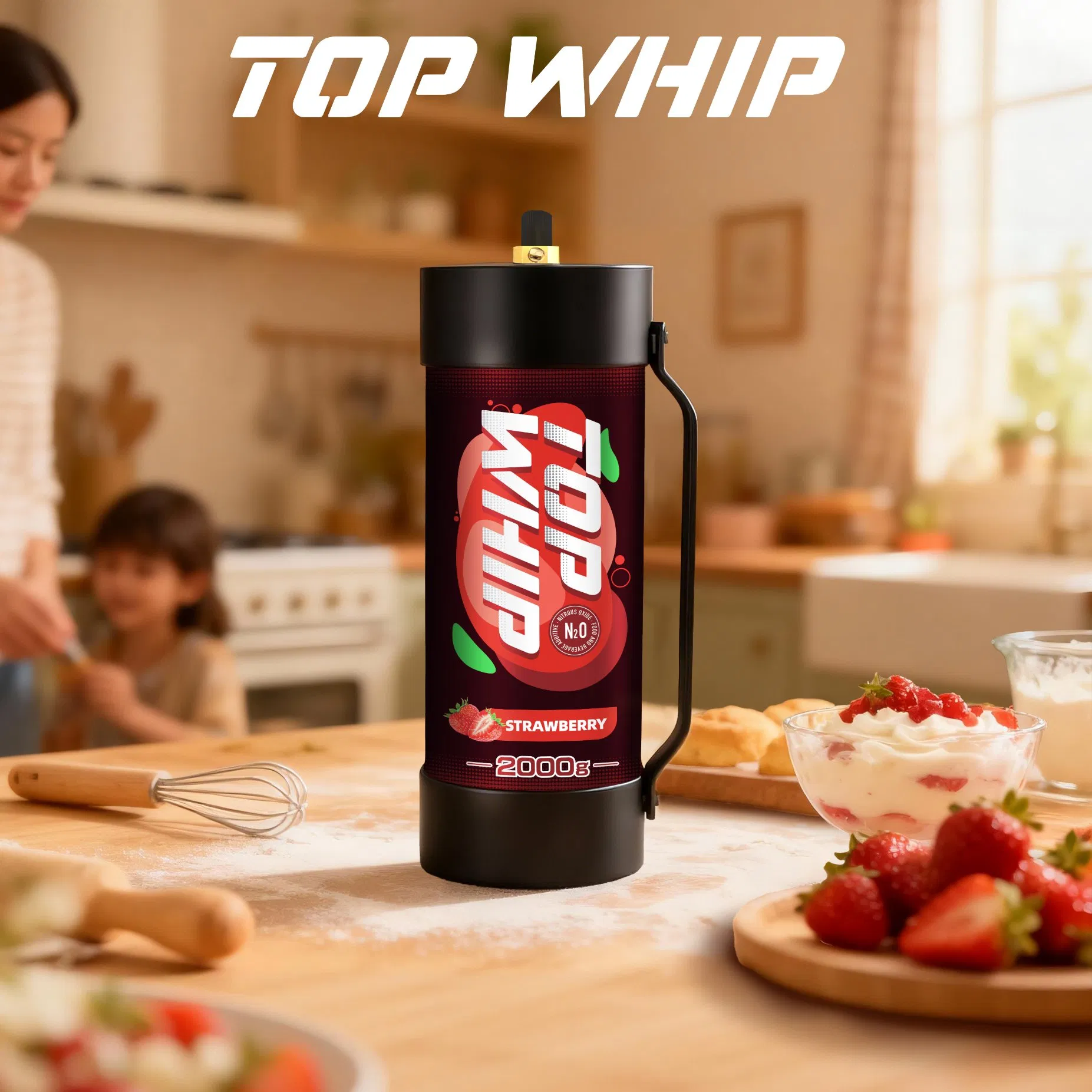Крем-сифон TopWhip 3.3 л, 2 кг, для взбитых сливок