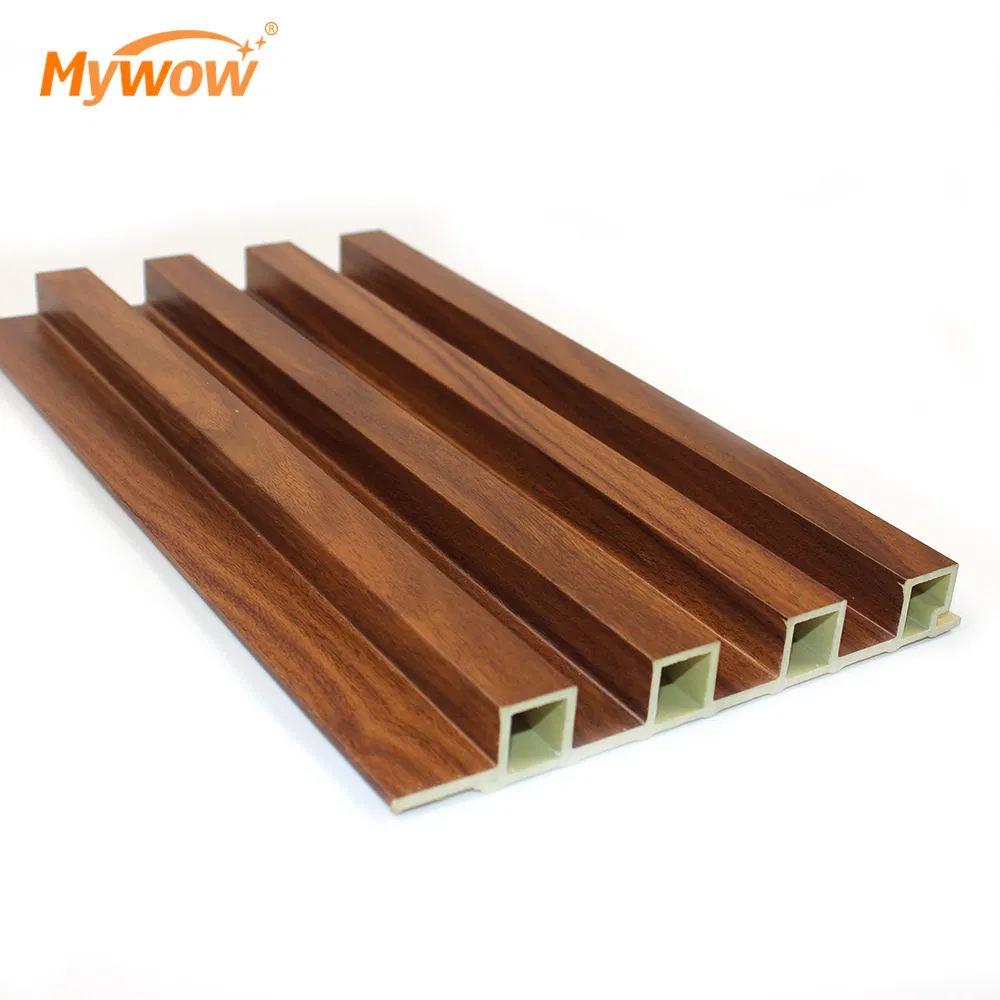 Modern 160*20 WPC Wall Panel 3D Interior Wood Plastic Panel Fluted Panels