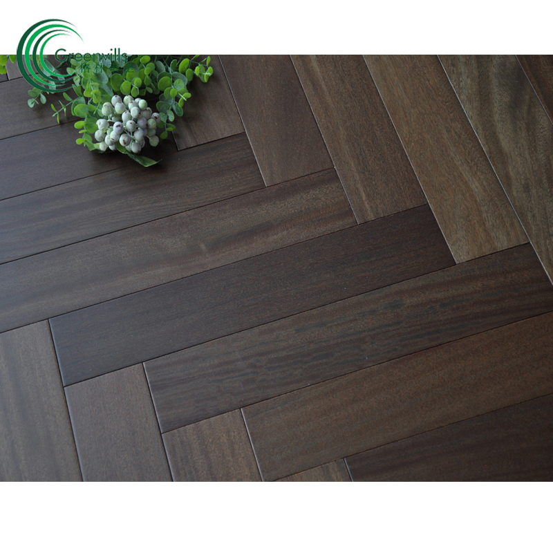 Natural Solid Cumaru Herringbone Wood Flooring/Hardwood Flooring with CE