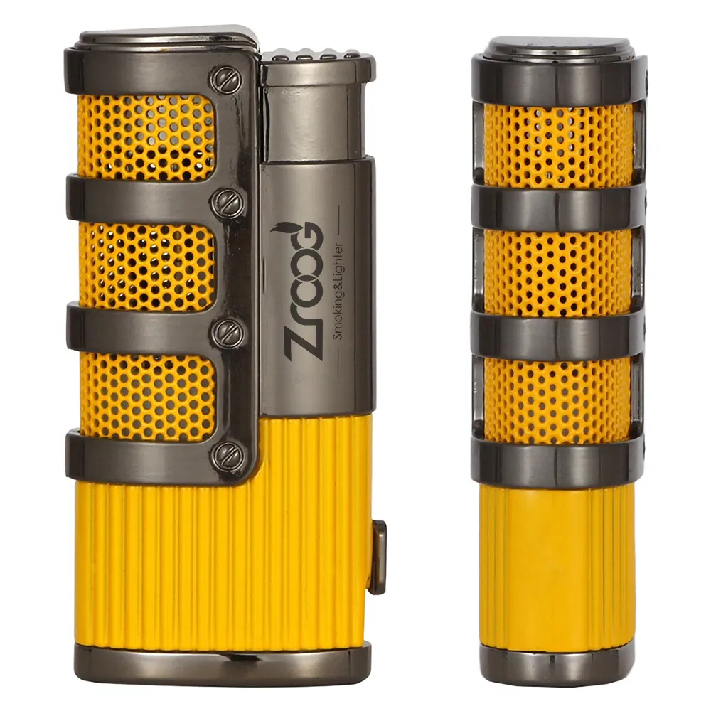 Torch Jet Flame Lighter Refillable Butane Lighter 2 in 1