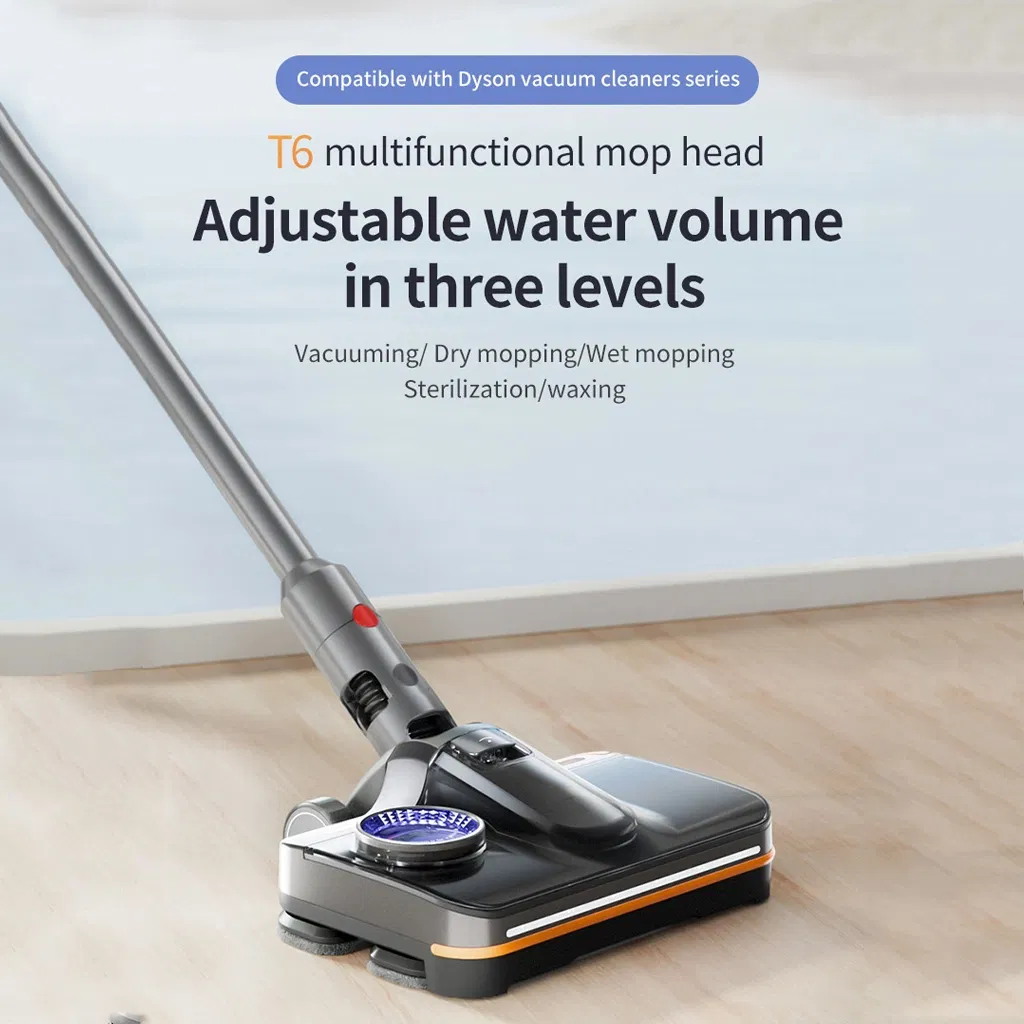 Vacuum Cleaner Accessory Smart Floor Brush Mop for Dyson Wet Dry Household Cleaning Product with Removable Water Tank